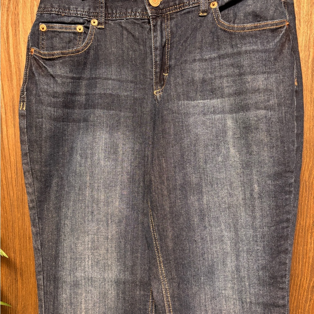 Maurices Dark Wash Bootcut Jeans | Size 11/12 REG | Stretch - Picture 2 of 10